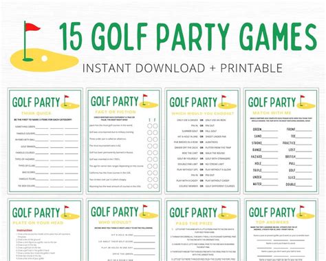 Golf Party Games Golf Games Golf Watch Party Golf Themed Party Golf ...