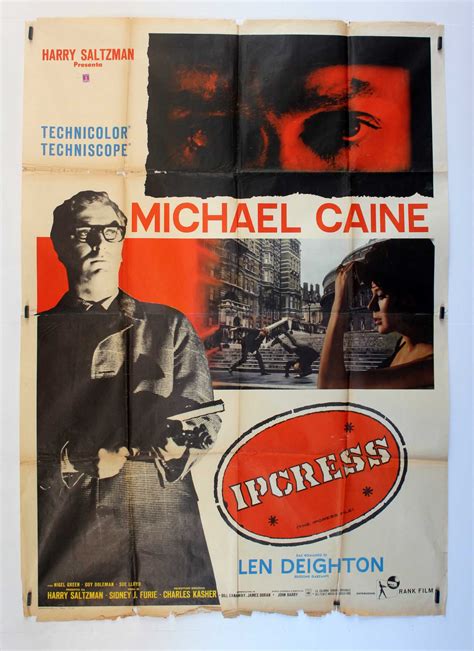 "IPCRESS" MOVIE POSTER - "THE IPCRESS FILE" MOVIE POSTER