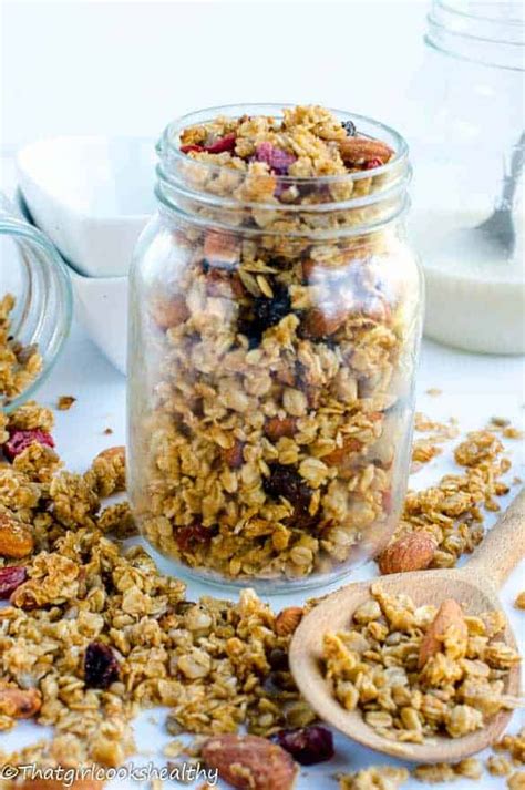 Homemade gluten free granola - That Girl Cooks Healthy