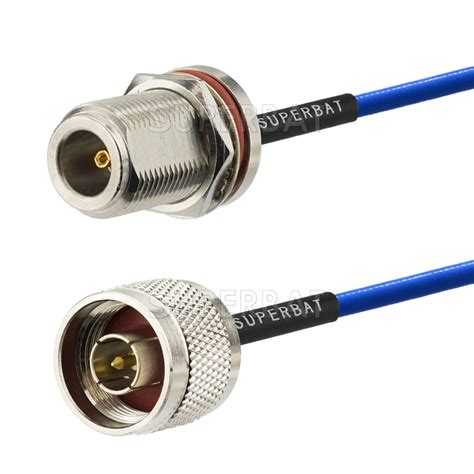 RF Coaxial Cable RG402 RG405 Low Loss Flexible Semi Rigid Cable with N Male and Female Connector