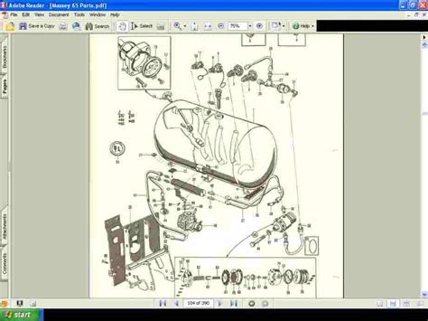 MASSEY FERGUSON 165 Tractor Parts Manual 390pg of Exploded Diagrams Part Numbers and Numerical ...