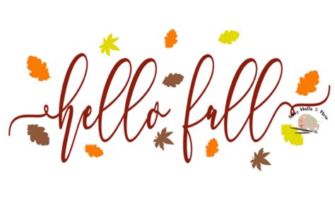 Hello Fall Free SVG File