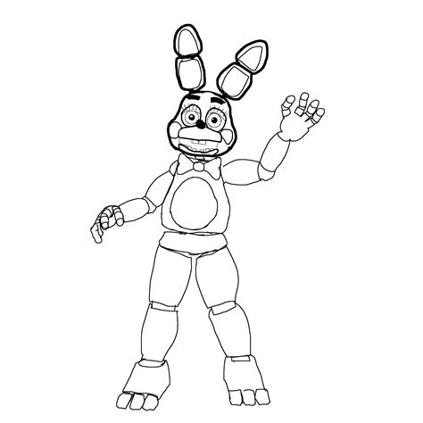 After outlining a toy Bonnie image, I found out how hard it is to draw ...