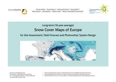 (PDF) Snow Cover Maps of Europe (10 year average)