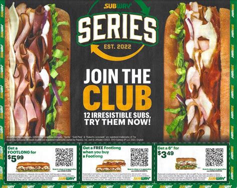 Subway Printable Coupons - Expire 5/21/23 : r/subway