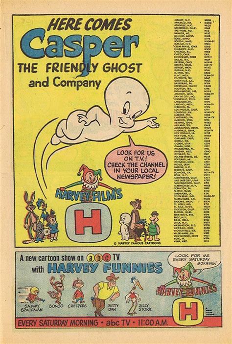 This ad appeared in issues of Harvey Comics in the fall of 1963 – It publicizes the syndicated ...