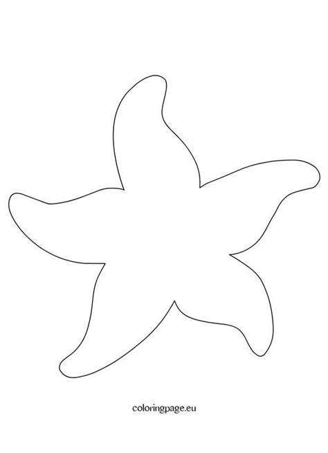 Starfish Pattern Printable | Ocean crafts, Sea crafts, Fish template