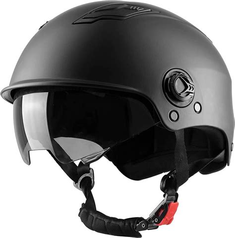 Westt Escape - Electric Scooter Helmet with Visor - Matte Black Multipurpose Helmet for ...