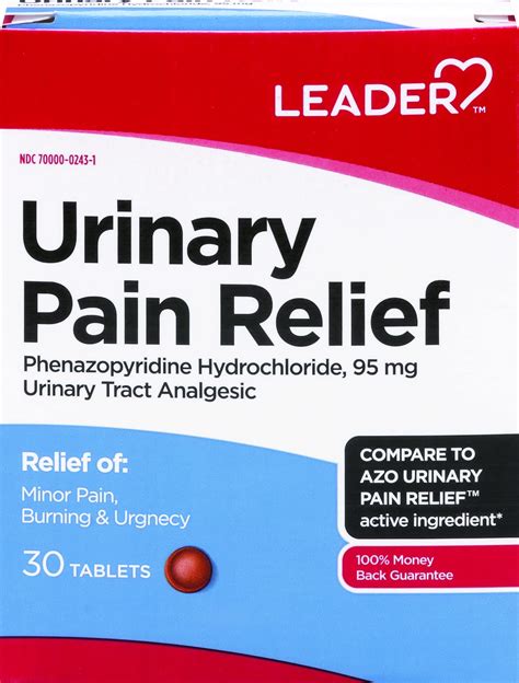 Equate Maximum Strength Urinary Pain Relief Tablets, Mg, 24 Count ...