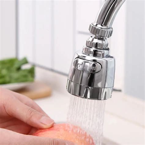 Kitchen Stainless Steel Abs Faucet Spray Head 360 Degree Rotate Shower ...