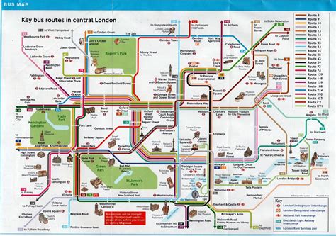 Before considering an open-top bus tour, have a look at this map of key bus routes in central ...