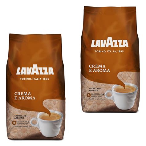 Lavazza Crema E Aroma Coffee Beans, Pack of 2, 2 x 1000g: Amazon.co.uk: Kitchen & Home