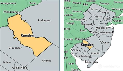 Camden County, New Jersey / Map of Camden County, NJ / Where is Camden County?