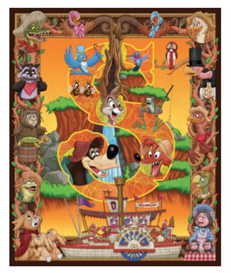 2019 Disney D23 Expo Splash Mountain Characters Deluxe Print by Kenny ...