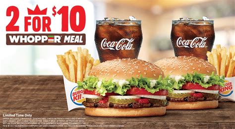 Burger King: Get Two Whopper Meals for $10! - RedFlagDeals.com