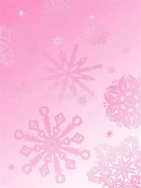 Snowflake background-pink stock illustration. Image of frost - 296532