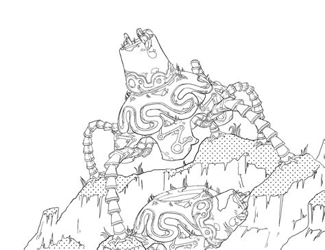 BOTW Guardian Coloring Pages