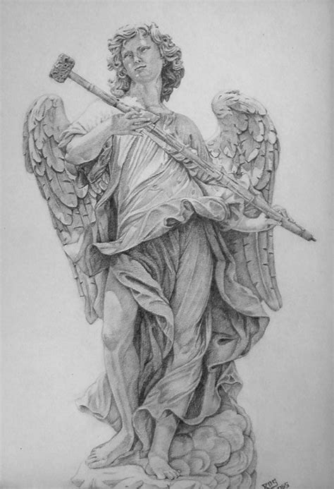 Realistic Angel Drawing at PaintingValley.com | Explore collection of Realistic Angel Drawing