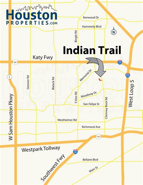 Indian Trail Houston Map, Neighborhood Guide By Paige Martin