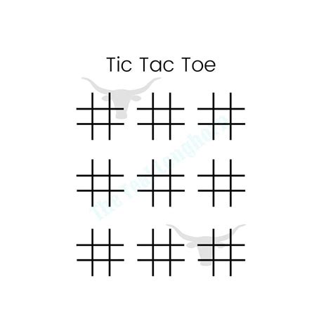 Printable Tic Tac Toe Game Simple Printable Tic Tac Toe Game Easy Printable Tic Tac Toe Game Tic ...