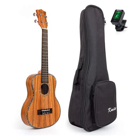 Kmise Travel Ukulele Tenor Thin Body Ukelele Kit Zebra Uke Hawaii ...