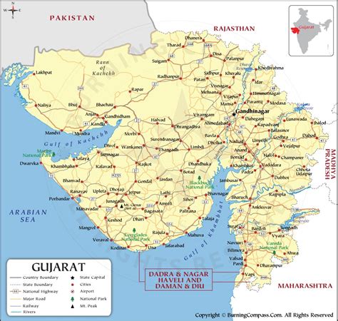 Gujarat World Map