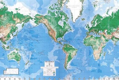 Maps: World Map Mountains