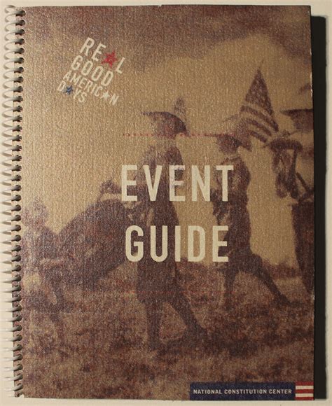 National Constitution Center Event Guide on Behance