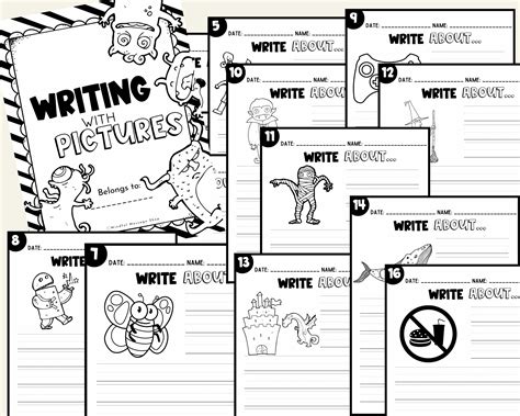 Writing Prompts for Kids Writing Practice Sheet for Kids Writing ...