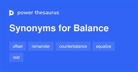 Balance synonyms - 5 057 Words and Phrases for Balance