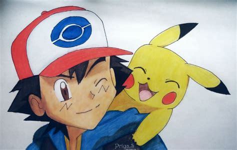 Pikachu Images: Drawing Of Pikachu And Ash