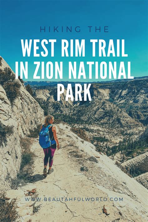 Hiking the west rim trail in zion national park – Artofit