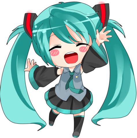 Hatsune Miku chibi Colored by Chipmunkintheblender on DeviantArt