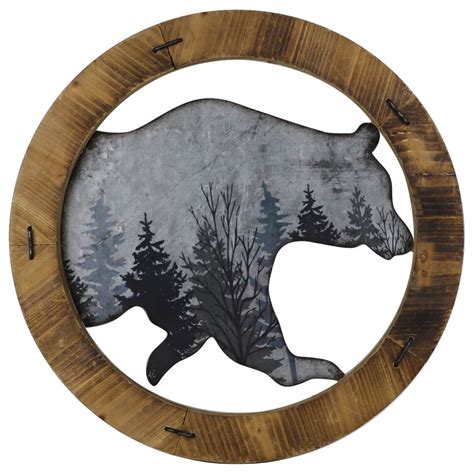 Loon Peak® Round Bear Wall Décor | Wayfair