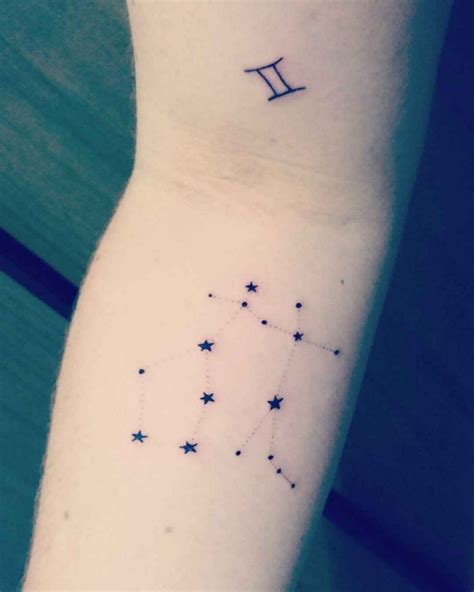 30 Gemini Constellation Tattoo Designs, Ideas and Meanings for Zodiac ...