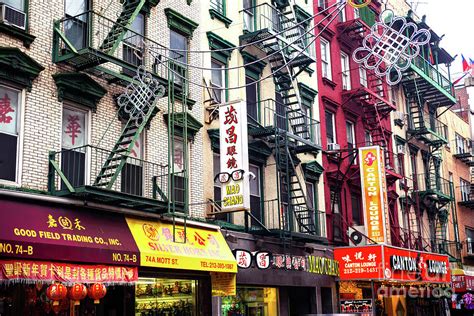 Mott Street Stores in Chinatown New York City Photograph by John Rizzuto - Pixels