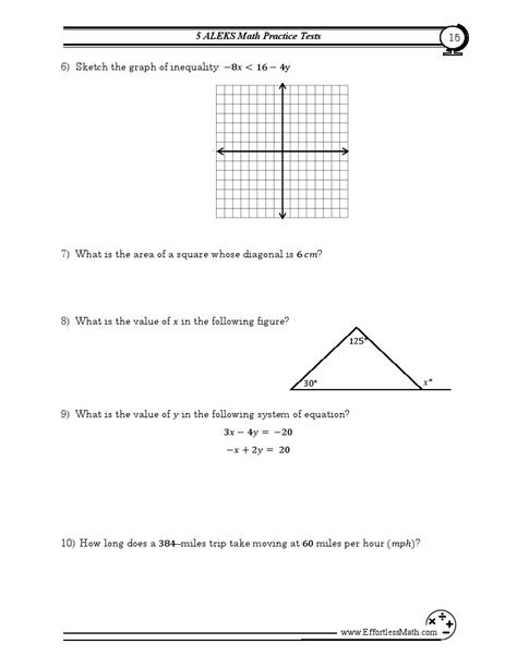 5 ALEKS Math Practice Tests: Extra Practice to Help Achieve an ...