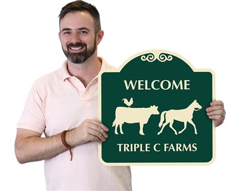 Custom Farm Signs - Reflective Aluminum