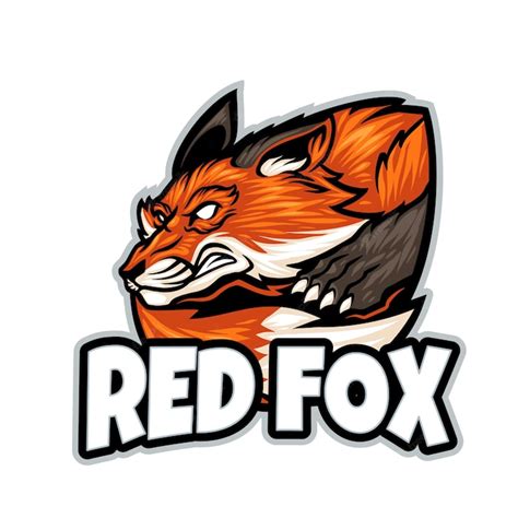 Premium Vector | Red fox mascot logo