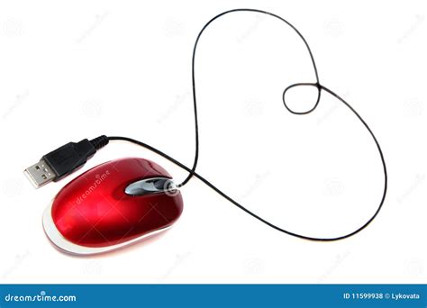 Red computer mouse stock photo. Image of shape, port - 11599938