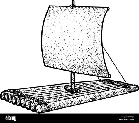 Wood Raft Coloring Coloring Pages