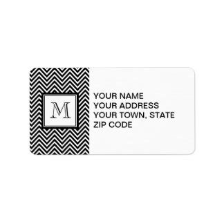 Monogram Address Labels