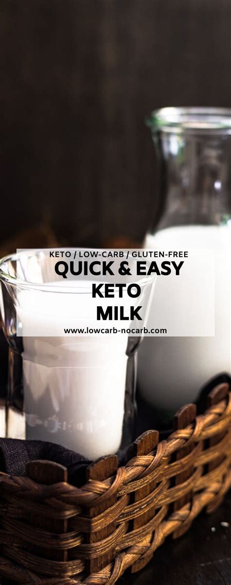 The best Low Carb Milk Alternatives for Keto Recipes | Lowcarb