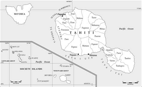 Large Tahiti Island Maps for Free Download and Print | High-Resolution ...