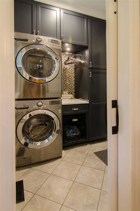 Laundry Room Cabinet Ideas Stacked Washer Dryer | www ...