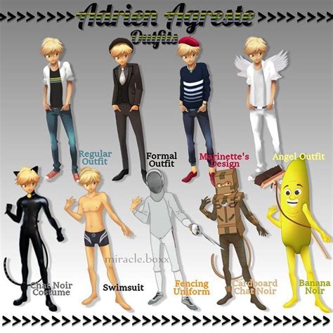 𝓜𝕚ʀa🅲𝓾𝕝ᴏu𝓼 𝕃𝗮𝓭y乃𝕦𝓰 no Instagram: “Adrien Agreste outfits 👕 #miraculous ...