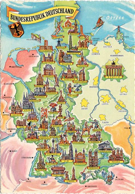 WORLD, COME TO MY HOME!: 3239 GERMANY - The map of West Germany (1949-1990)