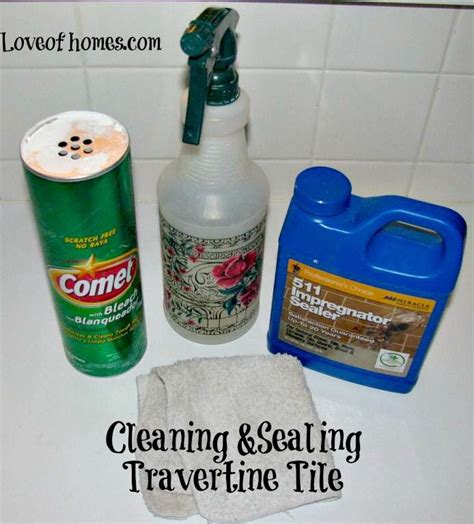 LOVE OF HOMES: Cleaning & Sealing Travertine Tile | Travertine ...