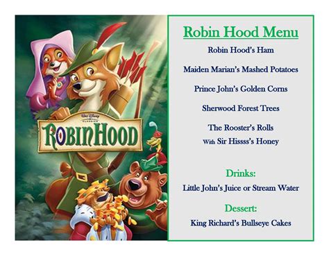 Disney Movie Dinner Recipes