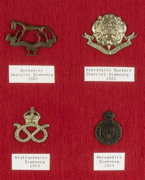 Lot - BRITISH CAVALRY REGIMENTAL CAP BADGES